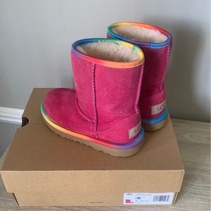 Girls Rainbow Ugg Boots